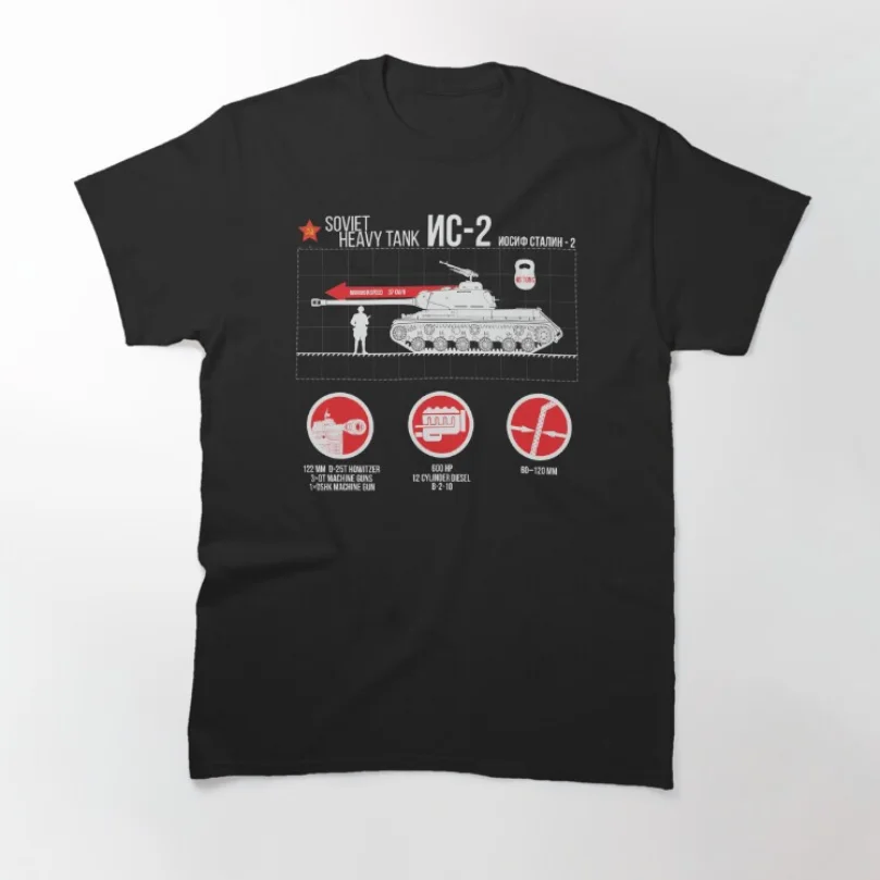 WWII Soviet IS-2 Heavy Tank Infographic New T-Shirt 100% Cotton O-Neck Summer Short Sleeve Casual Mens T-shirt Size S-3XL
WWII Soviet IS-2 Heavy Tank Infographic New T-Shirt 100% Cotton O-Neck Summer Short Sleeve Casual Mens T-shirt Size S-3XL