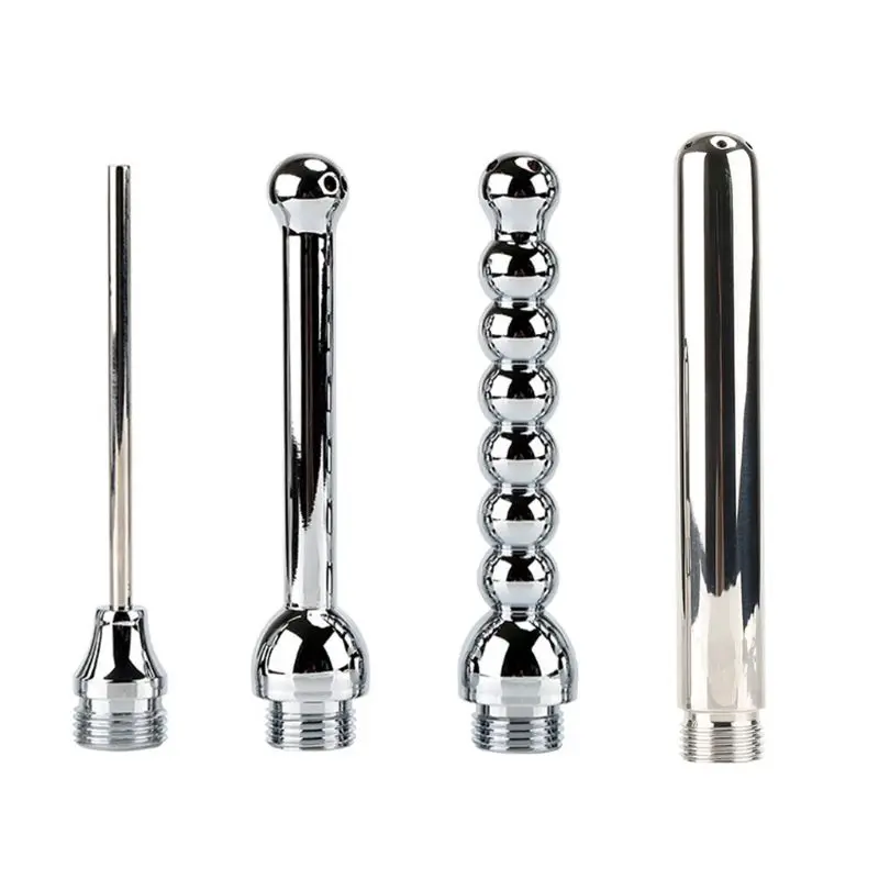 Анальный душ Gopaldas Enema Doushe с двумя насадками, черный, 370 мл 2416-02BLK BX GP - Gopaldas - Анальные души и клизмы - Купить