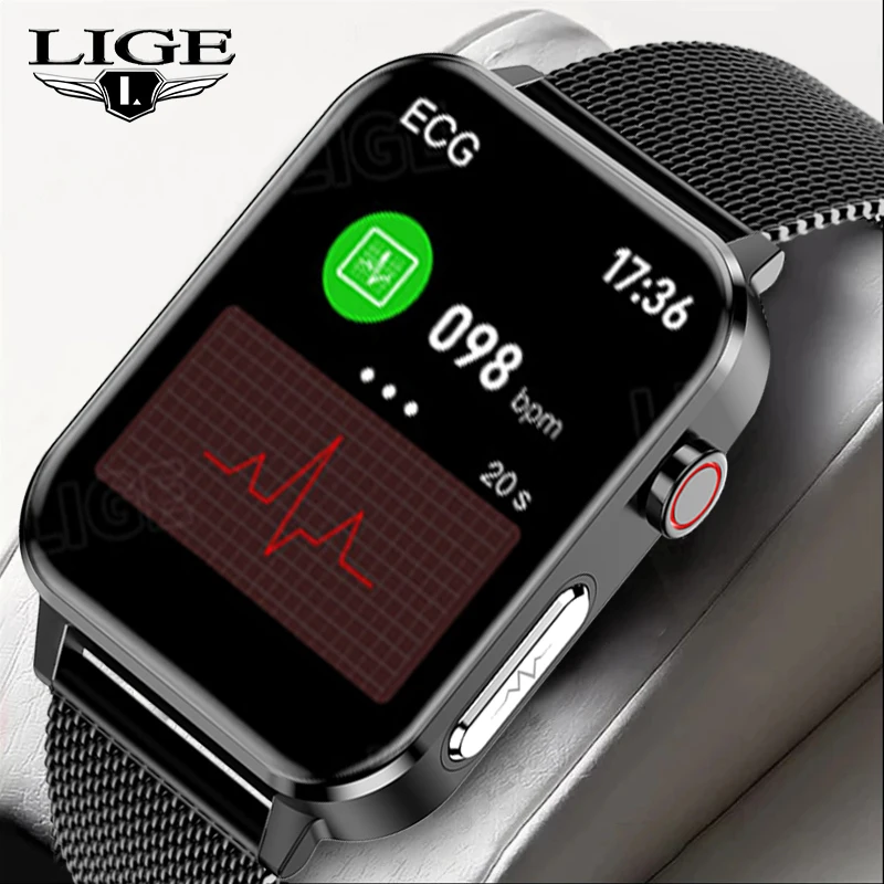 LIGE ECG+PPG Smart Watch Body Temperature Blood Pressure Heart Rate Sleep Health Monitor Bracelet Sports Waterproof Smartwatch
LIGE ECG+PPG Smart Watch Body Temperature Blood Pressure Heart Rate Sleep Health Monitor Bracelet Sports Waterproof Smartwatch