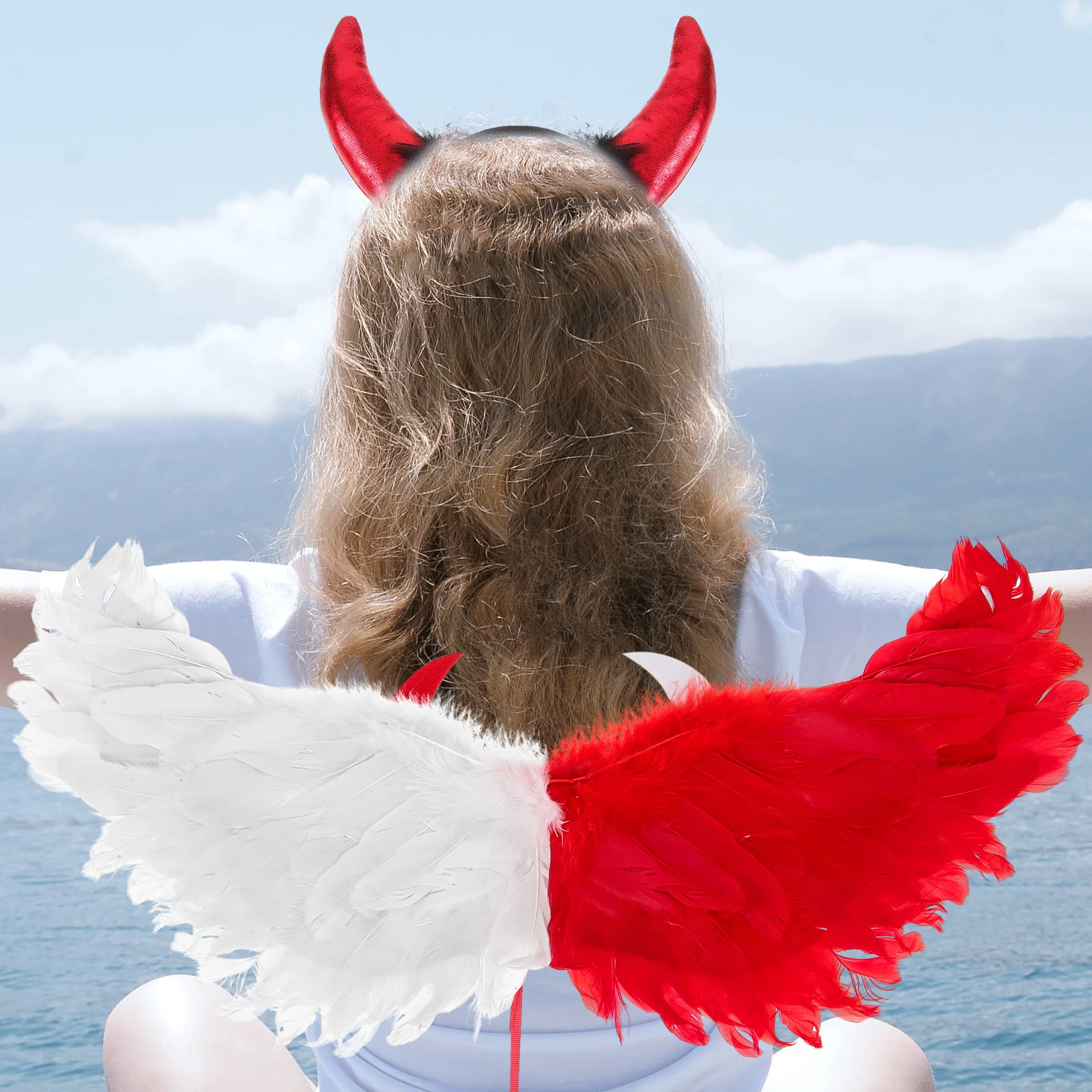 Halloween Wing Decor Cosplay Wing Prop Party Prop Wing With Headband Angel Wings Little Monster Wings Demon Hair Band Set
Halloween Wing Decor Cosplay Wing Prop Party Prop Wing With Headband Angel Wings Little Monster Wings Demon Hair Band Set