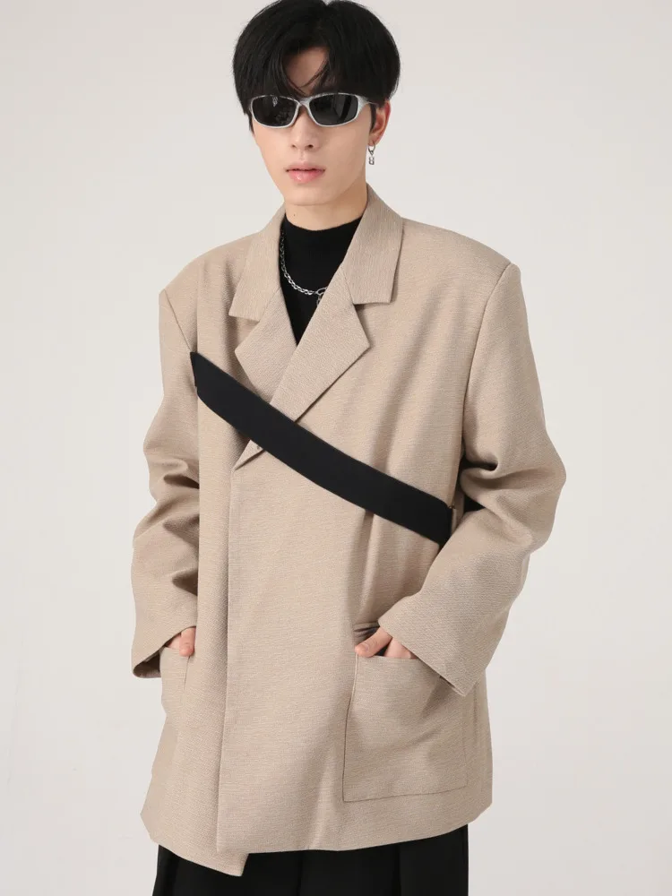SYUHGFA Men's Wear Korean Streetwear Fashion Straps Shoulder Pads Suit For Men 2022 Autumn New Loose Simple Long Sleeve Blazers
SYUHGFA Men's Wear Korean Streetwear Fashion Straps Shoulder Pads Suit For Men 2022 Autumn New Loose Simple Long Sleeve Blazers