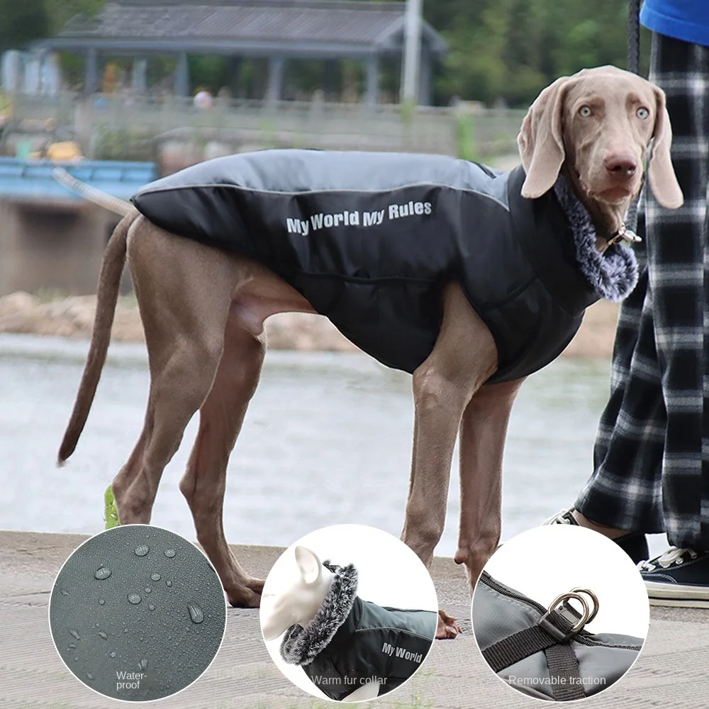 New Large Dog Clothes Warm Reflective Dog Clothes Thickened Dog Jackets Pet Cotton Clothes Winter Clothes Ropa Para Perro
New Large Dog Clothes Warm Reflective Dog Clothes Thickened Dog Jackets Pet Cotton Clothes Winter Clothes Ropa Para Perro
