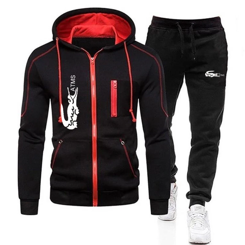 New Fashion Men Set Zipper Hoodies+Pants Sets Male Tracksuit Men's Casual Slim Fit Sportswear Male Brand Sweat Shirts Clothing
New Fashion Men Set Zipper Hoodies+Pants Sets Male Tracksuit Men's Casual Slim Fit Sportswear Male Brand Sweat Shirts Clothing