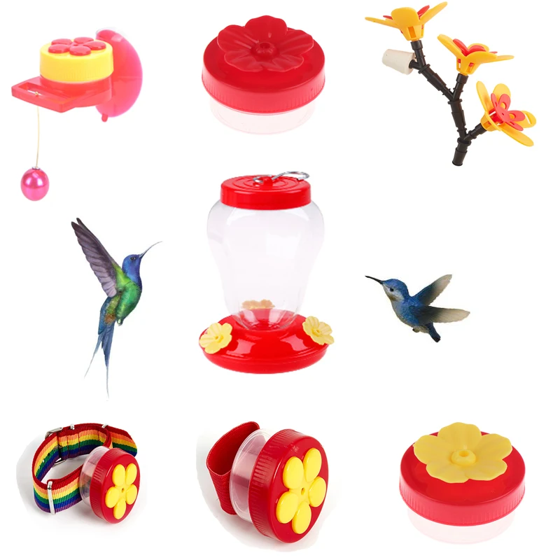 Plastic Bird Water Feeder Bottle Hanging Hummingbird Feeder Garden Outdoor Plastic Flower Iron Hook Pet Bird Supplies
Plastic Bird Water Feeder Bottle Hanging Hummingbird Feeder Garden Outdoor Plastic Flower Iron Hook Pet Bird Supplies