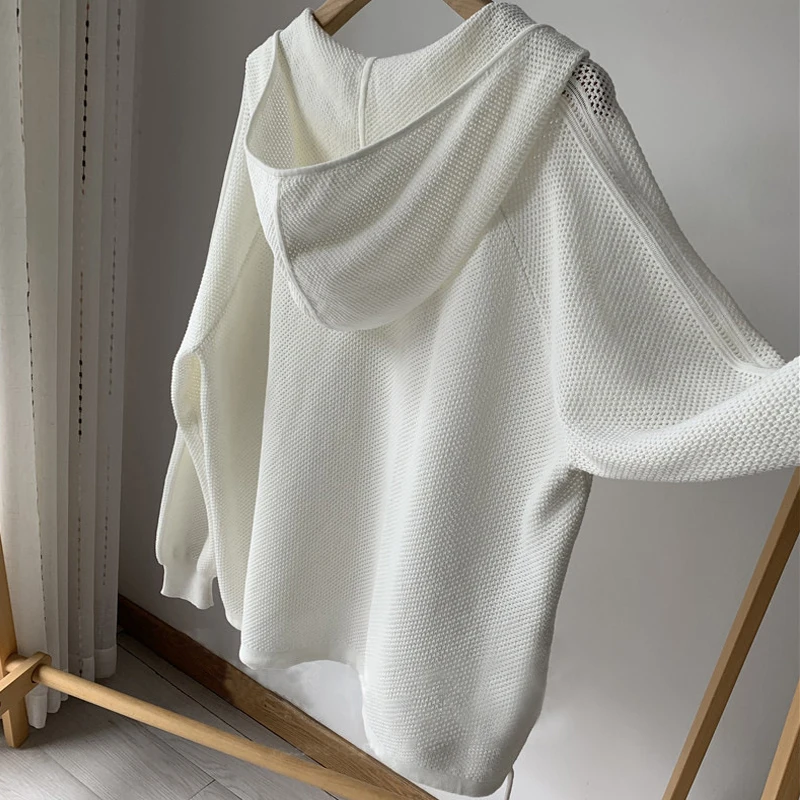 2022 Early Spring New Fashionable + Sexy Hollow Hooded Sweater Sweater Blouse Women
2022 Early Spring New Fashionable + Sexy Hollow Hooded Sweater Sweater Blouse Women