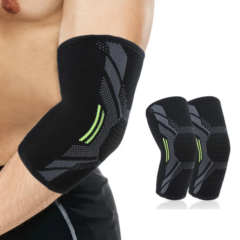 New Elbow Pads Nylon Knitted Breathable Compression Elbow Support Protective Sports Gym Basketball Tennis Elbow Brace Protector
New Elbow Pads Nylon Knitted Breathable Compression Elbow Support Protective Sports Gym Basketball Tennis Elbow Brace Protector