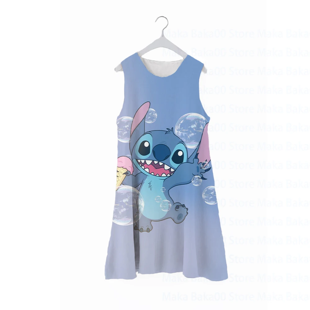 Summer new children's wear vest skirt casual cartoon pajama skirt print Disney Stitch skirt round neck sleeveless dress
Summer new children's wear vest skirt casual cartoon pajama skirt print Disney Stitch skirt round neck sleeveless dress