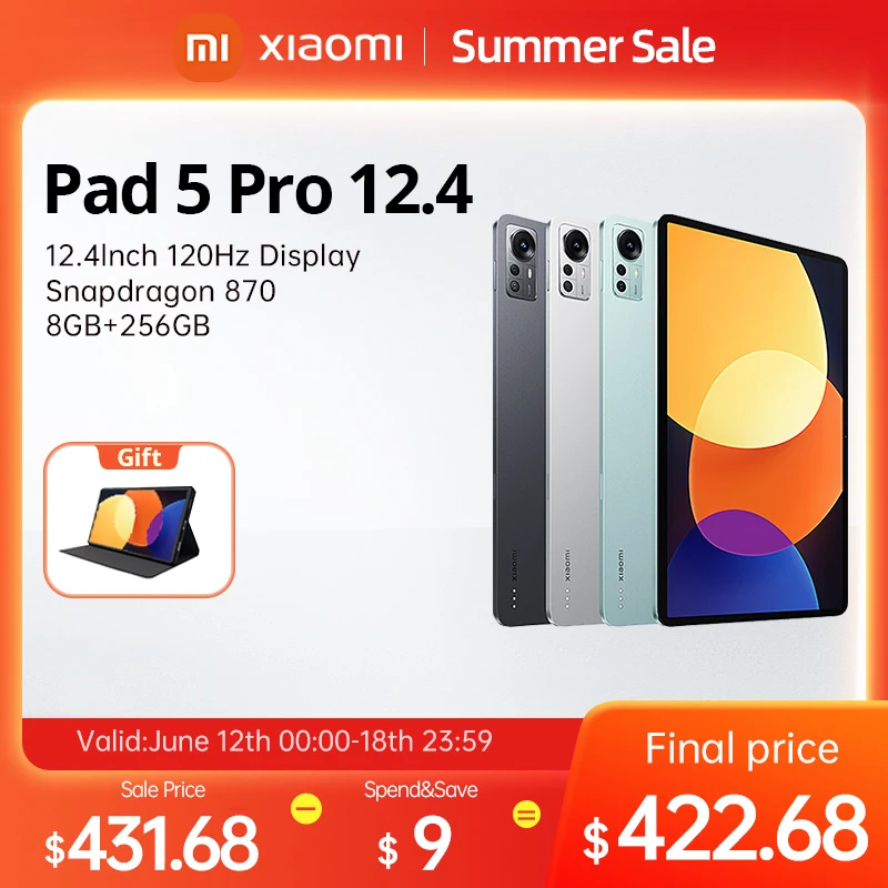 Планшет Xiaomi Mi Pad 5 Pro 12,4, 8 ГБ + 256 ГБ, процессор Snapdragon 870, экран 120 Гц, 10000 мАч, 2560*1600, 244ppi 500nit
Планшет Xiaomi Mi Pad 5 Pro 12,4, 8 ГБ + 256 ГБ, процессор Snapdragon 870, экран 120 Гц, 10000 мАч, 2560*1600, 244ppi 500nit