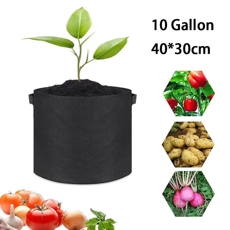 10 Gallon Fruit Plants Thicken Grow Bags Hand Held For Home Garden Plant Growing Fabric Pot Vegetables Flower Bags Garden Tools
10 Gallon Fruit Plants Thicken Grow Bags Hand Held For Home Garden Plant Growing Fabric Pot Vegetables Flower Bags Garden Tools