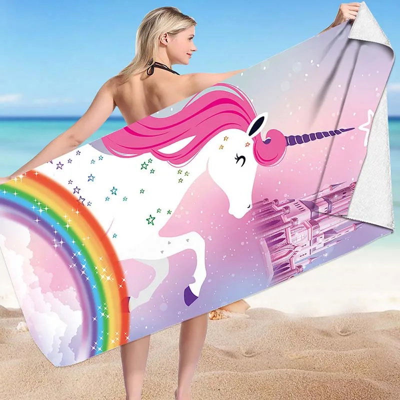 Beach Towel Cartoon Rainbow Unicorn Large Extra Large Beach Towel Ladies Girls Gift Sand-free Quick-drying Towel Surfing Poncho
Beach Towel Cartoon Rainbow Unicorn Large Extra Large Beach Towel Ladies Girls Gift Sand-free Quick-drying Towel Surfing Poncho