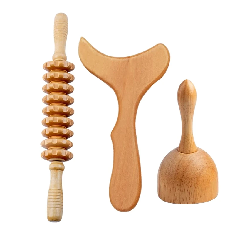 3Pcs Wooden Massage Roller Body Gua Sha Scraping Paddle Massager Back Legs Body Shaping Lymphatic Drainage Cellulite
3Pcs Wooden Massage Roller Body Gua Sha Scraping Paddle Massager Back Legs Body Shaping Lymphatic Drainage Cellulite