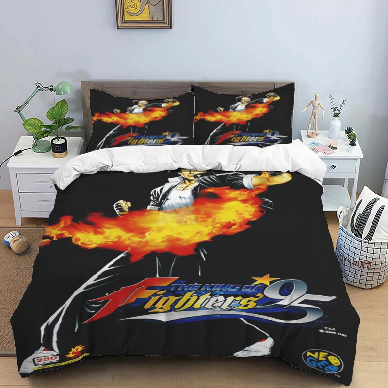 KOF Anime Art Print Three Piece Bedding Set Fashion Article Children or Adults for Beds Quilt Covers Pillowcases Bedding Set
KOF Anime Art Print Three Piece Bedding Set Fashion Article Children or Adults for Beds Quilt Covers Pillowcases Bedding Set