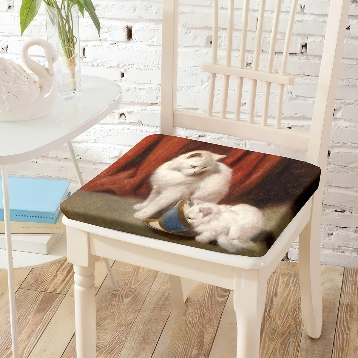 Oil Painting White Cat Print Chair Cushion Square Seat Cushions Soft Breathable Chairs Pad for Outdoor Living Room Bedroom Decor
Oil Painting White Cat Print Chair Cushion Square Seat Cushions Soft Breathable Chairs Pad for Outdoor Living Room Bedroom Decor