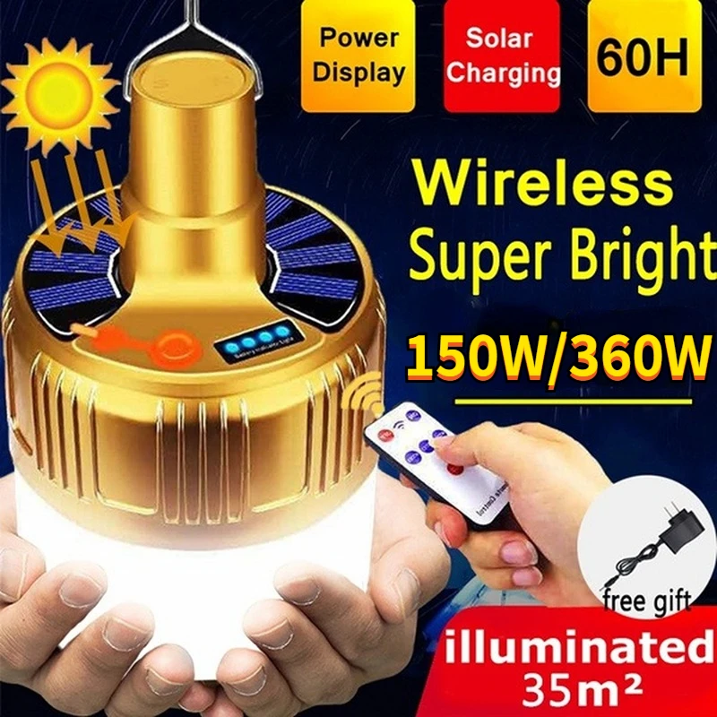 Newest Solar LED Camping Light USB Rechargeable Outdoor Tent Lamps Portable Lantern Night Emergency Bulb Flashlight Lamp Bulbs
Newest Solar LED Camping Light USB Rechargeable Outdoor Tent Lamps Portable Lantern Night Emergency Bulb Flashlight Lamp Bulbs