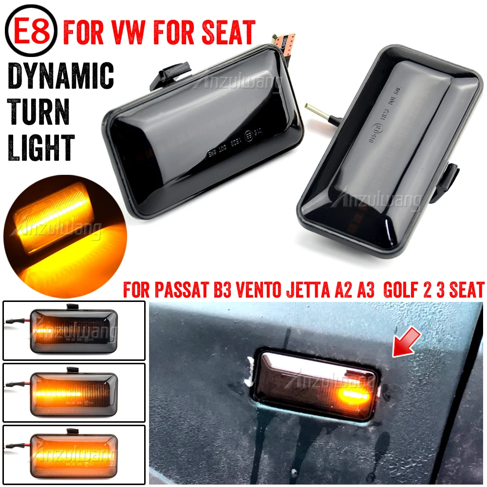 2Pcs Dynamic LED Side Marker Light Turn Signal Blinker Lamps For VW Golf 2 3 Passat B3 Vento Jetta A2 A3 Seat Ibiza 2 Cordoba 1
2Pcs Dynamic LED Side Marker Light Turn Signal Blinker Lamps For VW Golf 2 3 Passat B3 Vento Jetta A2 A3 Seat Ibiza 2 Cordoba 1