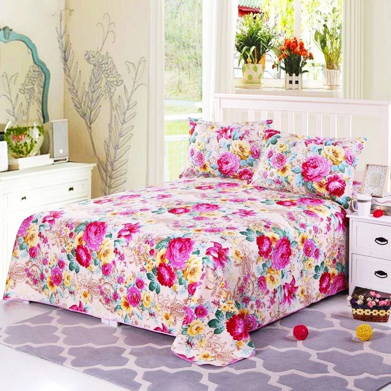 1PCS Bed Sheet Sexy Flower Print Bed Sheets Soft Cotton For Queen/King 1.5/1.8/2M Size Bed Fashion Home Bedding Bedspread Flat
1PCS Bed Sheet Sexy Flower Print Bed Sheets Soft Cotton For Queen/King 1.5/1.8/2M Size Bed Fashion Home Bedding Bedspread Flat
