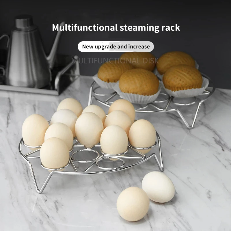 Stainless Steel Steamed Egg Rack Steaming Rack 13-hole 6-pointed Star Steaming Tray Stand Kitchen Cooking Supplies Household
Stainless Steel Steamed Egg Rack Steaming Rack 13-hole 6-pointed Star Steaming Tray Stand Kitchen Cooking Supplies Household