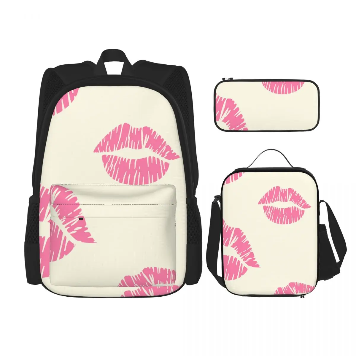 3 Pcs/Set School Backpack for Girls Children Schoolbags Kids School Pencil Case Lunchbox Valentine Day Lips
3 Pcs/Set School Backpack for Girls Children Schoolbags Kids School Pencil Case Lunchbox Valentine Day Lips