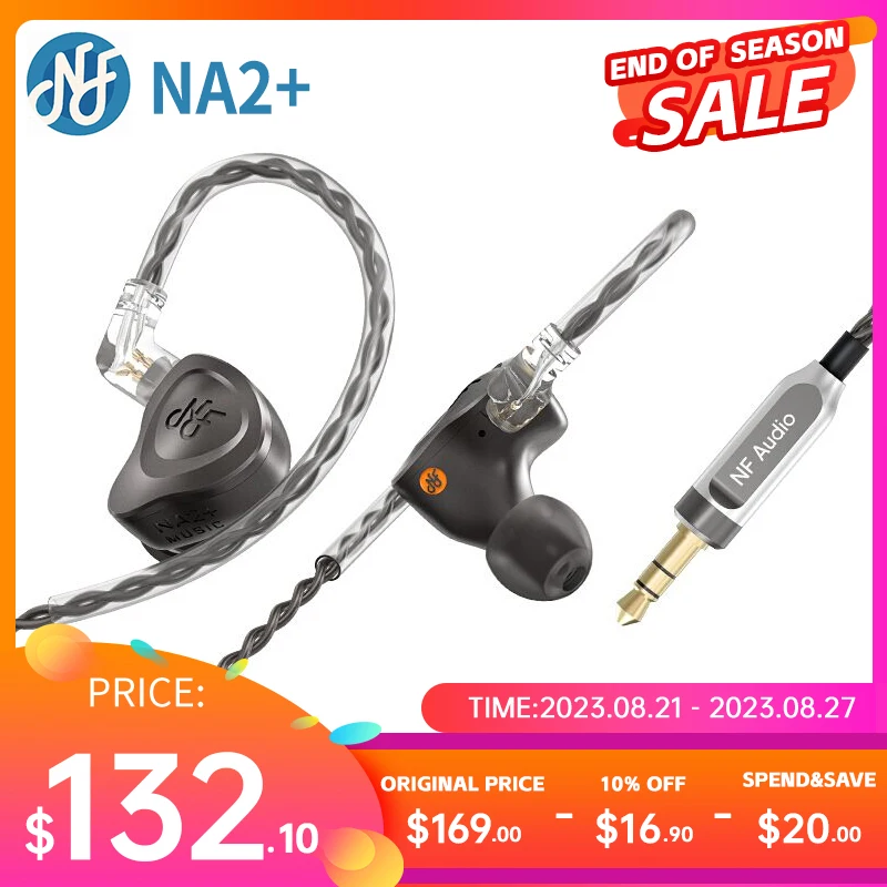 NF Audio NA2+ Earphone Double Cavity Dynamic Driver Earbuds NF NA2 with Detachable Cable 0.78 2Pin Headset
NF Audio NA2+ Earphone Double Cavity Dynamic Driver Earbuds NF NA2 with Detachable Cable 0.78 2Pin Headset