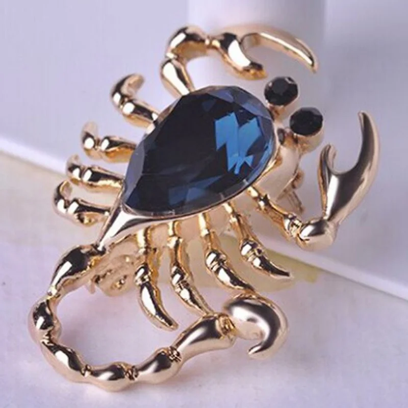 

Donia jewelry Scorpion Brooch Men's Jewelry Collares Crystal Pin Pin Women's Anniversary Jewelry Insect Hood Accessories