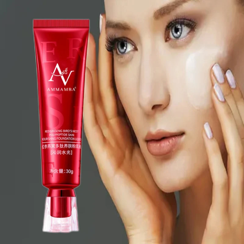 Original AV Ginseng Bird's Nest Polypeptide Skin Nourishing FV Foundation Liquid Makeup Cream Long-lasting Concealer Cosmetics
Original AV Ginseng Bird's Nest Polypeptide Skin Nourishing FV Foundation Liquid Makeup Cream Long-lasting Concealer Cosmetics