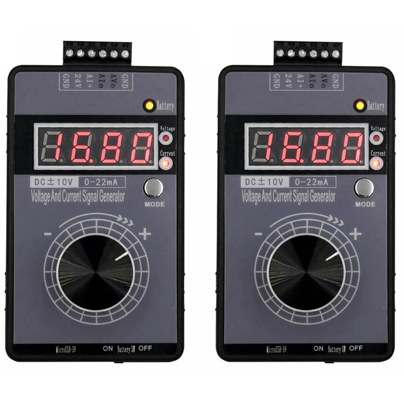 2X Precision 4-20MA Current Voltage Signal Generator, Analog Simulator For PLC And Panel Debugging, Frequency Converter
2X Precision 4-20MA Current Voltage Signal Generator, Analog Simulator For PLC And Panel Debugging, Frequency Converter