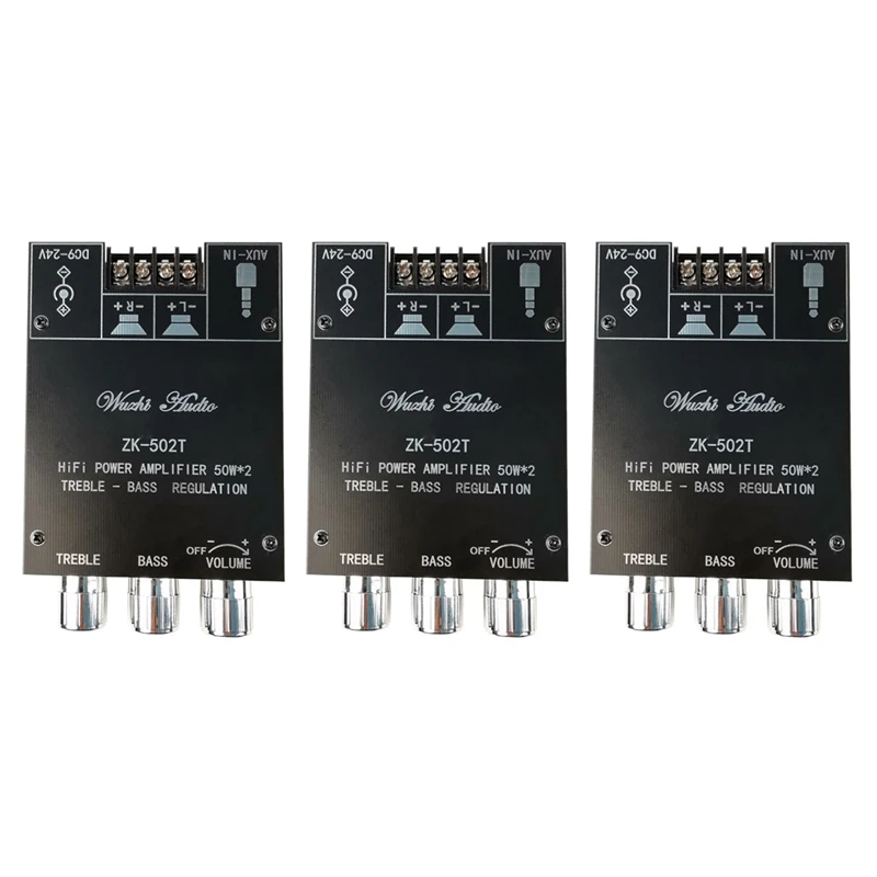 3X ZK-502T TPA3116D2 Bluetooth 5.0 Subwoofer Amplifier Board 2.0 Channel High Power Audio Stereo Amplifier Board 2X50W
3X ZK-502T TPA3116D2 Bluetooth 5.0 Subwoofer Amplifier Board 2.0 Channel High Power Audio Stereo Amplifier Board 2X50W