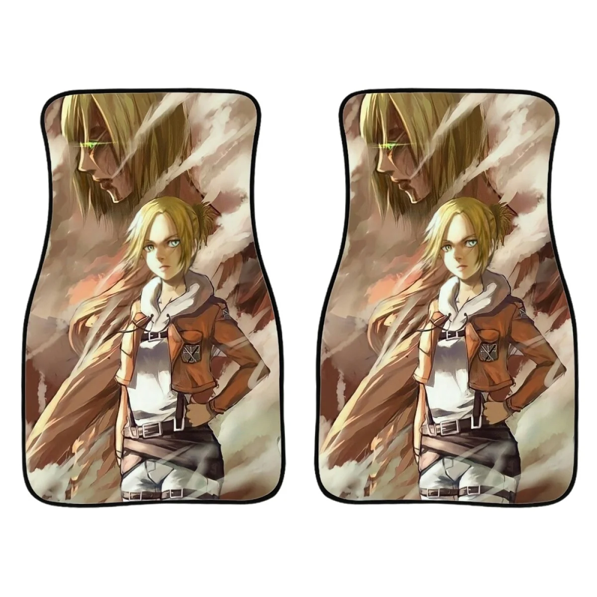 Attack On Titan Car Floor Carpet Set of 2 Pcs Design Auto Interior Floor Mats Durable Front Carpets for Women Men Truck Sedan 
Attack On Titan Car Floor Carpet Set of 2 Pcs Design Auto Interior Floor Mats Durable Front Carpets for Women Men Truck Sedan