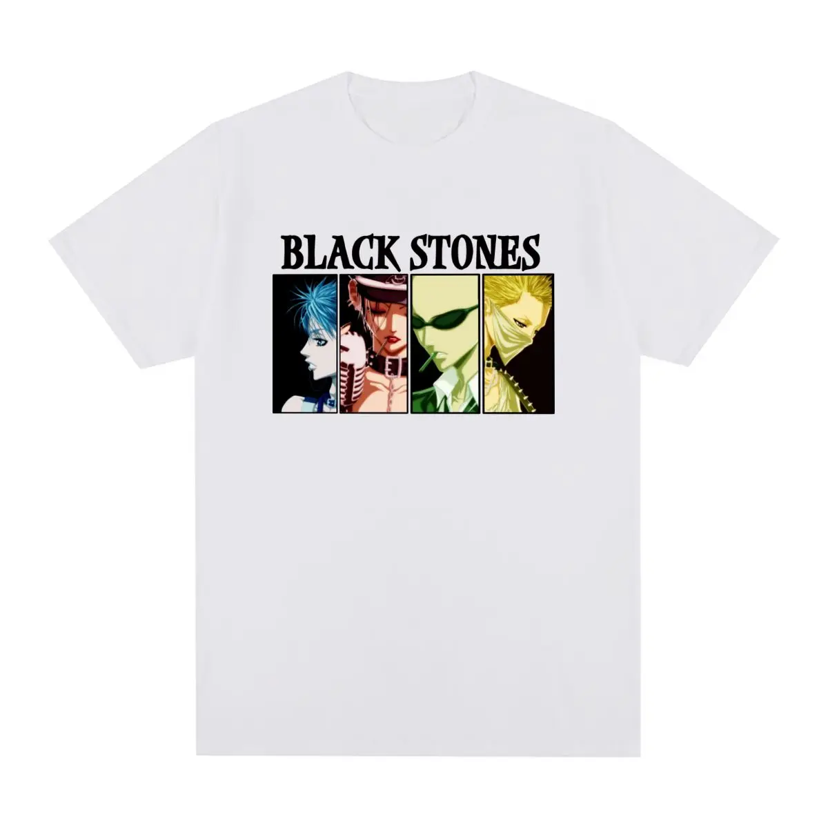 Black Stones Nana Osaki Vintage T-shirt Anime Punk Band Cotton Casual Streetwear Men T shirt New Tee Tshirt Womens Tops
Black Stones Nana Osaki Vintage T-shirt Anime Punk Band Cotton Casual Streetwear Men T shirt New Tee Tshirt Womens Tops