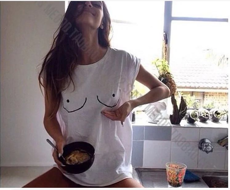 Белая Феминистская футболка с изображением свободных сосков, женские Забавные футболки с графическим рисунком груди, женский белый бюстгальтер, рубашка 
Белая Феминистская футболка с изображением свободных сосков, женские Забавные футболки с графическим рисунком груди, женский белый бюстгальтер, рубашка