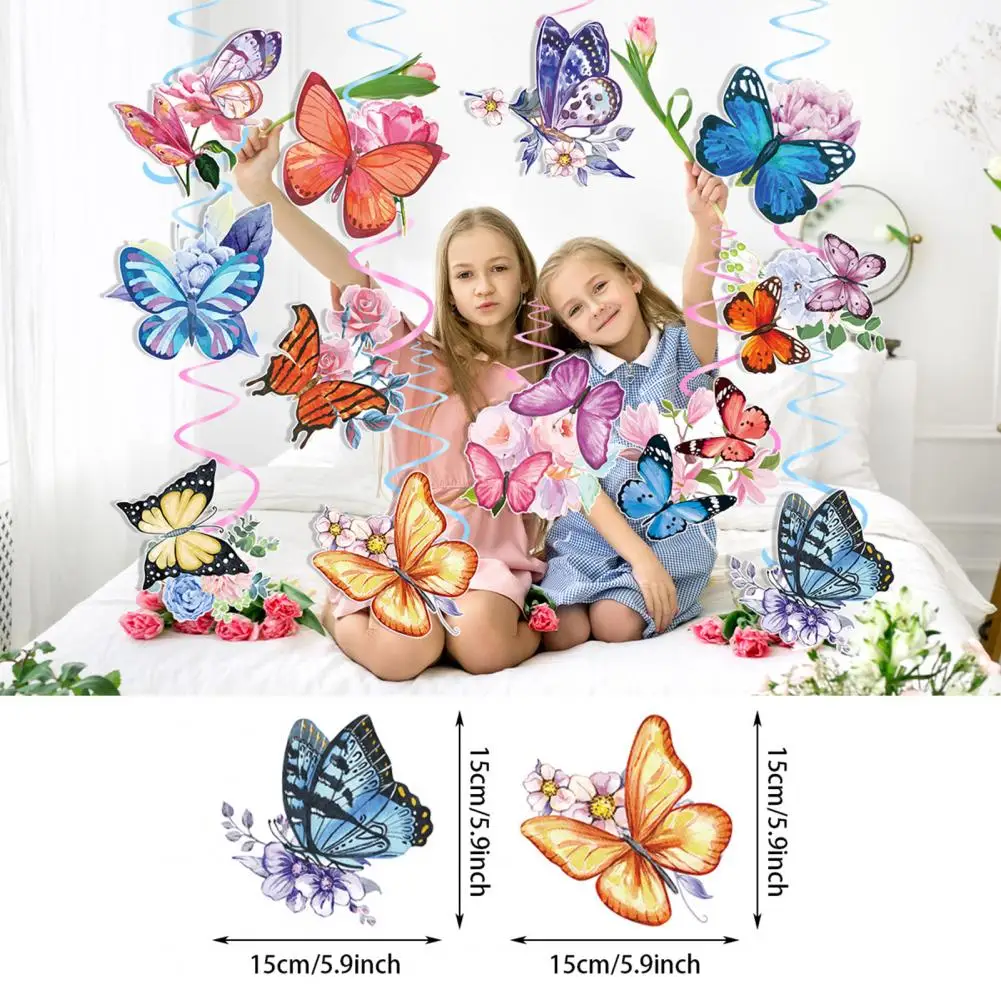 12Pcs Spiral Pendant Clear Printing Eye-catching Paper Art Flower Butterfly Hanging Swirls Party Decoration Home Decor
12Pcs Spiral Pendant Clear Printing Eye-catching Paper Art Flower Butterfly Hanging Swirls Party Decoration Home Decor