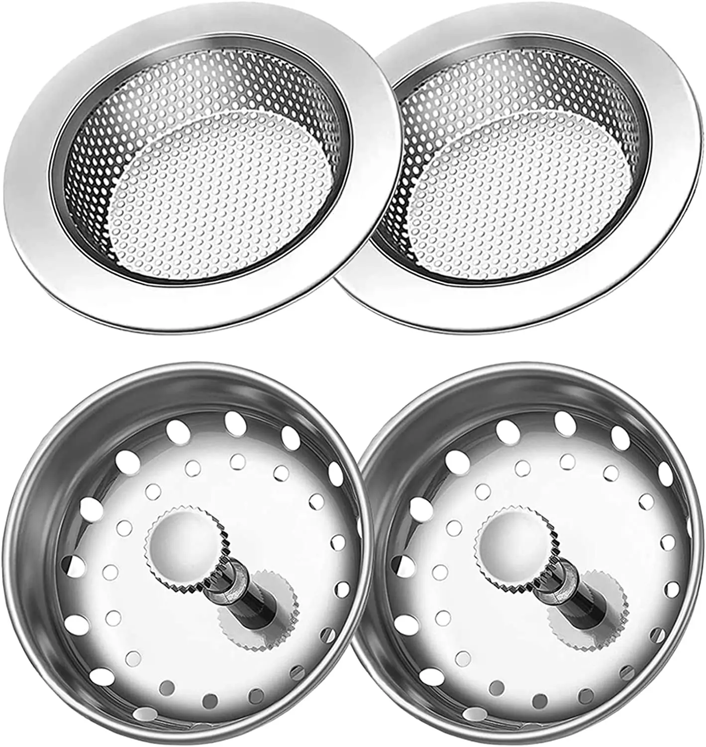 4 Pieces Kitchen Sink Strainer, Universal Anti-Clogging Stainless Steel Kitchen Sink Strainer and Stopper Combo Basket, Kitchen
4 Pieces Kitchen Sink Strainer, Universal Anti-Clogging Stainless Steel Kitchen Sink Strainer and Stopper Combo Basket, Kitchen