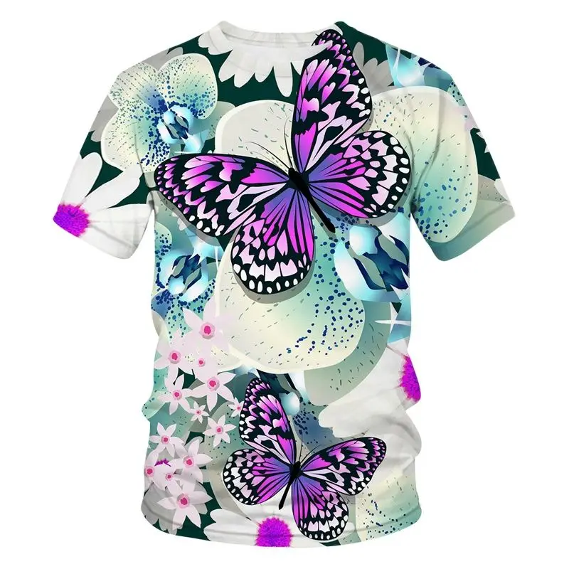 2022 Breathable Women's T-shirt 6xl 3d Flower Butterfly Printed Short Sleeve T-shirt Men Summer Fashion Comfortable Streetwear
2022 Breathable Women's T-shirt 6xl 3d Flower Butterfly Printed Short Sleeve T-shirt Men Summer Fashion Comfortable Streetwear