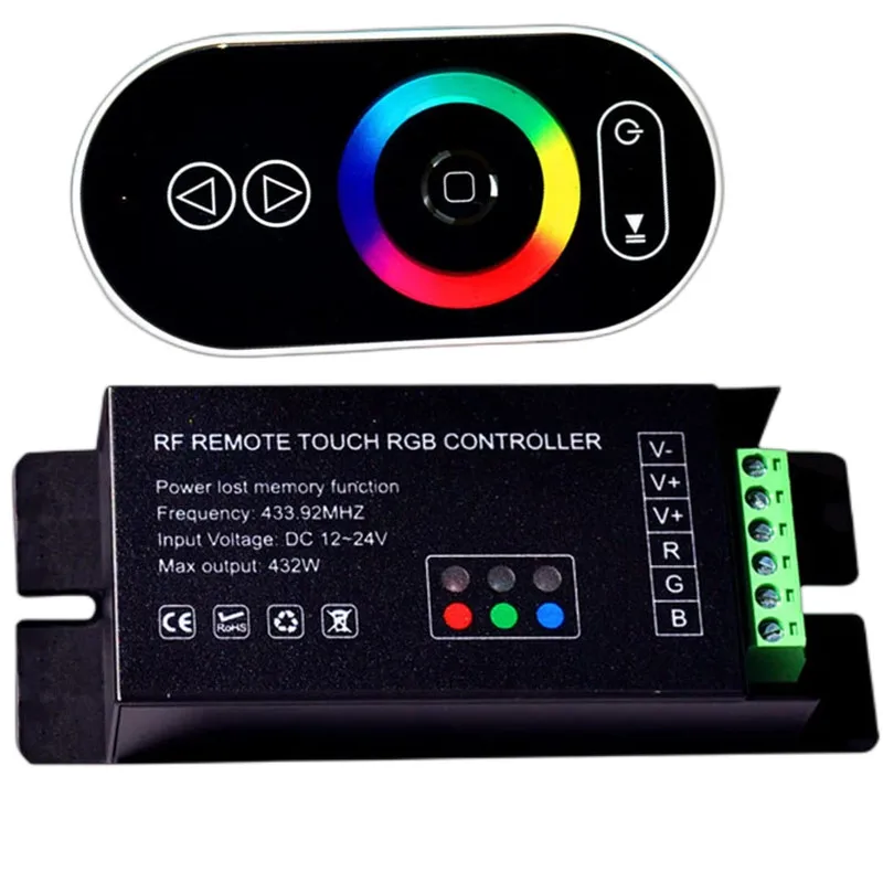 Wholesale GT888 DC12-24V 6Ax3channel 18A led dimmer RF remote touch RGB led controller for 5050 RGB led strip ligh
Wholesale GT888 DC12-24V 6Ax3channel 18A led dimmer RF remote touch RGB led controller for 5050 RGB led strip ligh