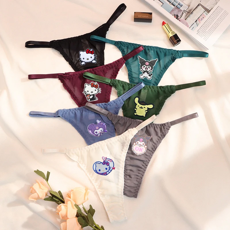 Hello Kitty Panties Thong Anime New Style American European Women Cute Cartoon Triangle Underwear Sexy Temptation T Shirt Thin
Hello Kitty Panties Thong Anime New Style American European Women Cute Cartoon Triangle Underwear Sexy Temptation T Shirt Thin