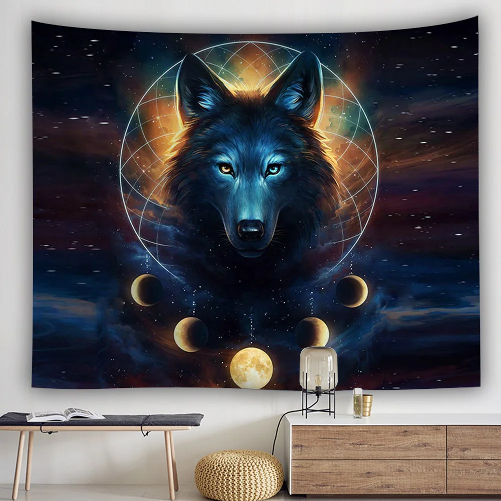 Home Decor Art Travel Wall Hanging Picnic Blanket Star Sky Polyester Living Room Dorm Wolf Tapestry Background Animal Printed
Home Decor Art Travel Wall Hanging Picnic Blanket Star Sky Polyester Living Room Dorm Wolf Tapestry Background Animal Printed