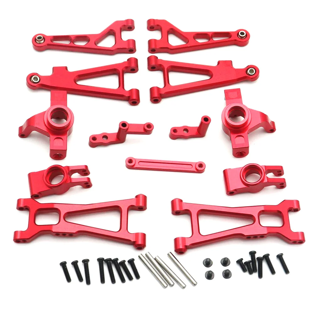 

Metal Upgrade Parts Kit Swing Arm Steering Cup for Haiboxing HBX 16889 16890 SG1601 SG1602 1/16 RC Car Accessories Red