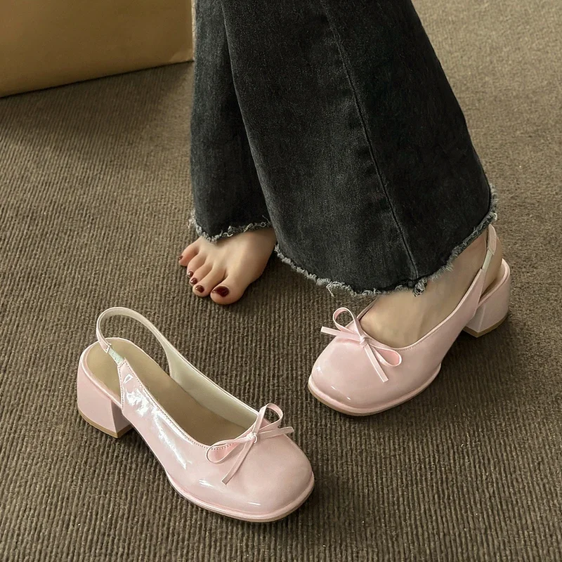 Shoes Female 2023 New Slingbacks Mary Janes Women's High Heels Summer Office Pumps Women Butterfly-knot Closed Toe Sandals Women
Shoes Female 2023 New Slingbacks Mary Janes Women's High Heels Summer Office Pumps Women Butterfly-knot Closed Toe Sandals Women