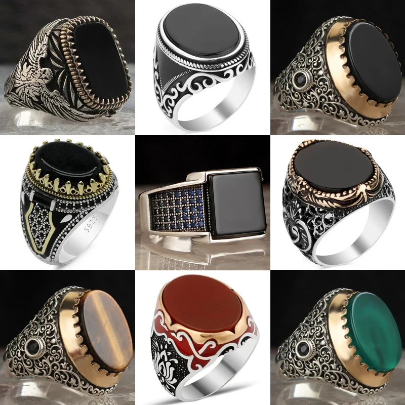 Punkboy Vintage Shaped Geometric Oval Black Glossy Men's Ring for Anniversary Party Wedding Male Rings Jewelry Accessories 6-14
Punkboy Vintage Shaped Geometric Oval Black Glossy Men's Ring for Anniversary Party Wedding Male Rings Jewelry Accessories 6-14