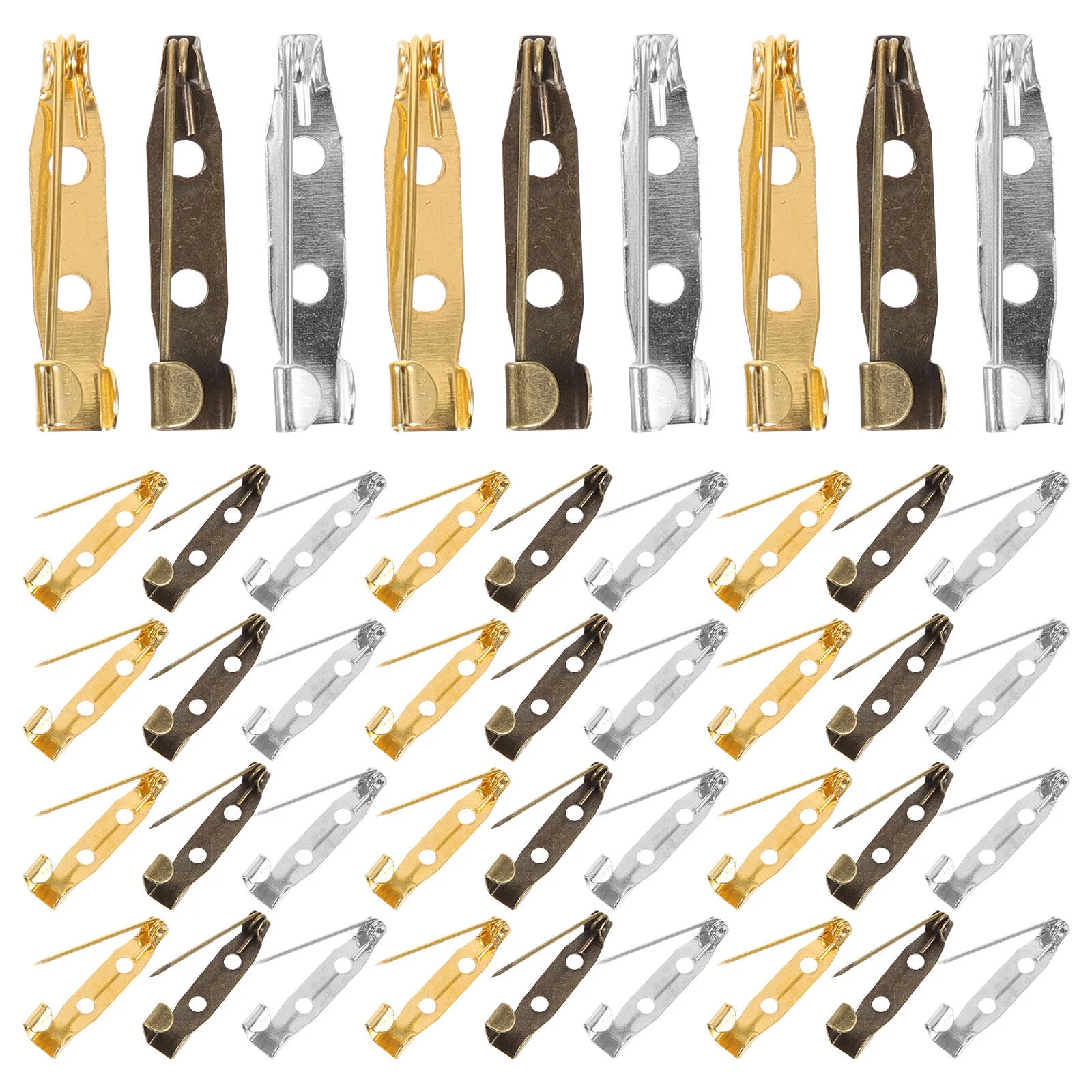 150 Pcs Glue Brooch Base Copper Pins DIY Clothes Crafts Bar Safety Brooches Accessories
150 Pcs Glue Brooch Base Copper Pins DIY Clothes Crafts Bar Safety Brooches Accessories