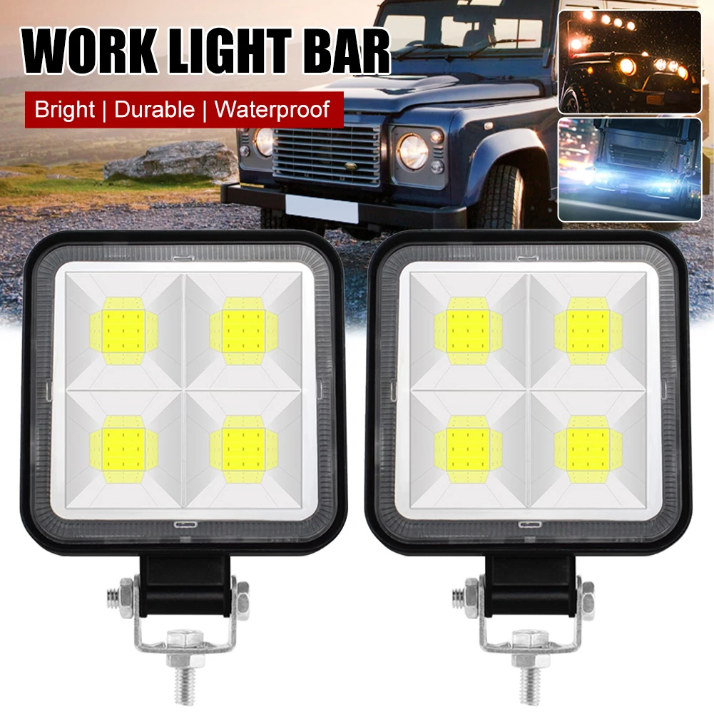 3inch Square LED Work Light 12V-24V 40W 4/6COB Spot Light Driving Lamp 6500K White Waterproof LED Light for Car Off-road Truck
3inch Square LED Work Light 12V-24V 40W 4/6COB Spot Light Driving Lamp 6500K White Waterproof LED Light for Car Off-road Truck