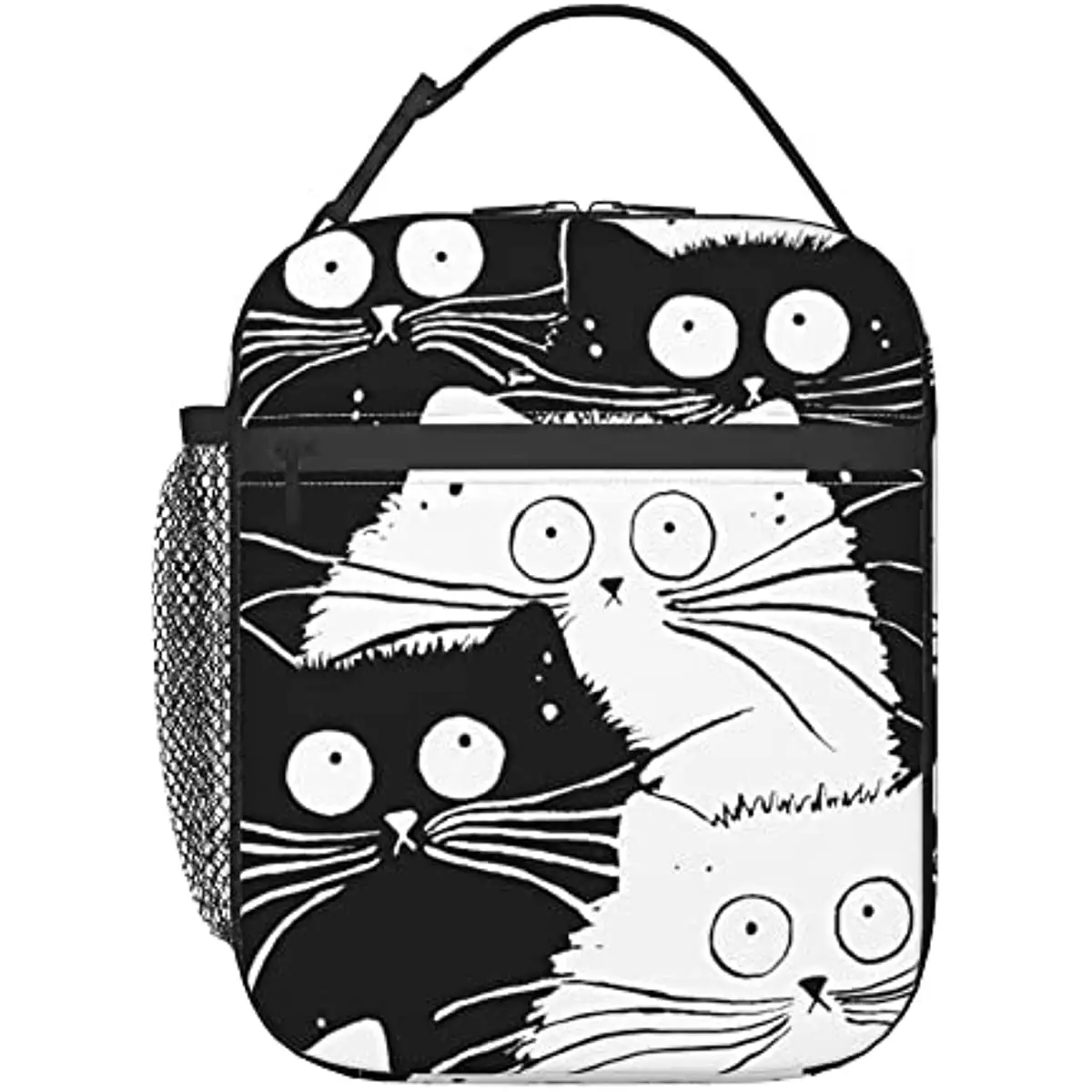 Manga Black and White Cat Lunch Box Leakproof Lunch Organizer Compact Water Resistant Handbag Reusable Food Container for Lunch
Manga Black and White Cat Lunch Box Leakproof Lunch Organizer Compact Water Resistant Handbag Reusable Food Container for Lunch