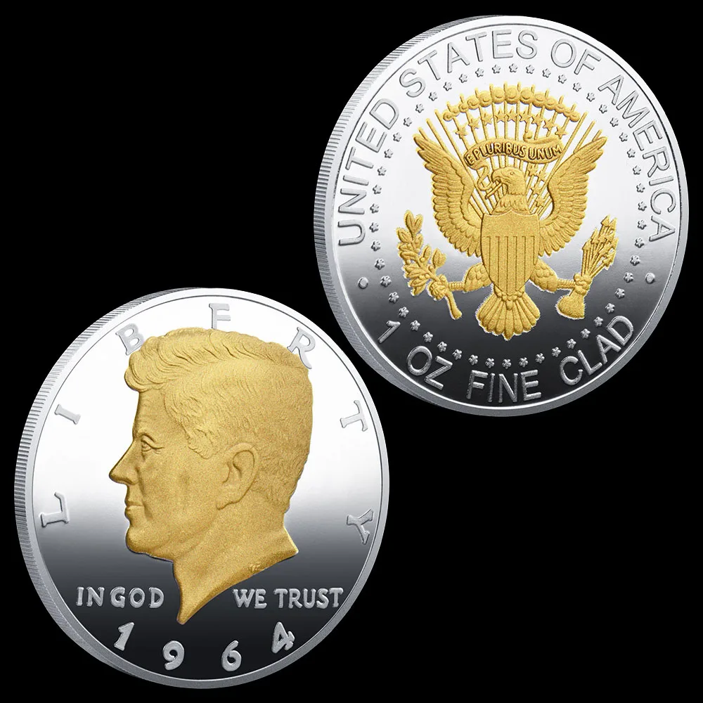 1964 US Coin Kennedy Souvenirs and Gifts Silver Plated Commemorative Coins United States Home Decorations Silver Coin
1964 US Coin Kennedy Souvenirs and Gifts Silver Plated Commemorative Coins United States Home Decorations Silver Coin