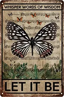 Metal Tin Sign Wall Decor Retro Whisper Words of Wisdom Butterflies Art Signs for Home Decor Gifts for Home Farm Outdoor
Metal Tin Sign Wall Decor Retro Whisper Words of Wisdom Butterflies Art Signs for Home Decor Gifts for Home Farm Outdoor