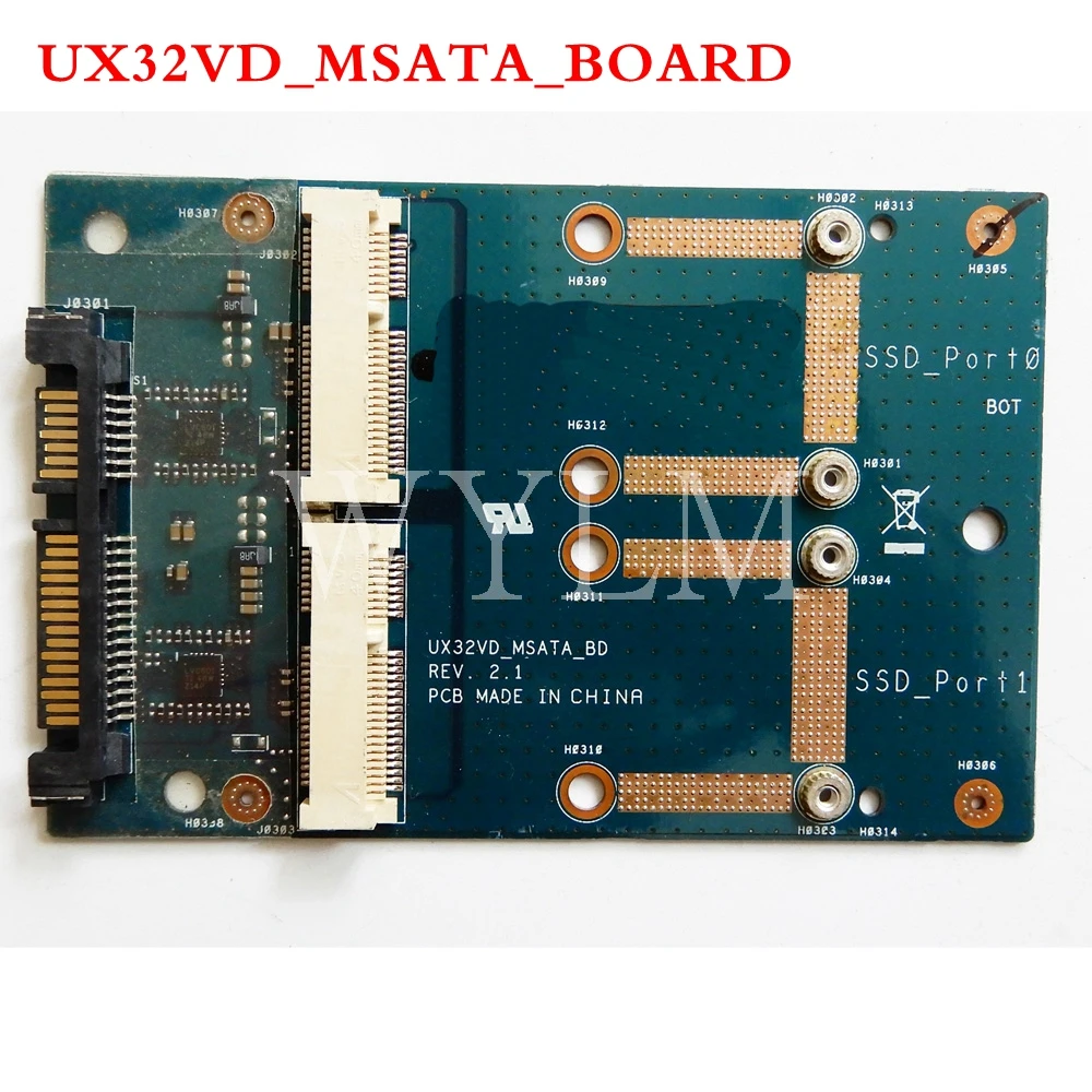 Плата UX32VD _ mSATA REV2.1 для ASUS UX32 UX32V UX32A материнская плата ноутбука SATA к SSD жесткого