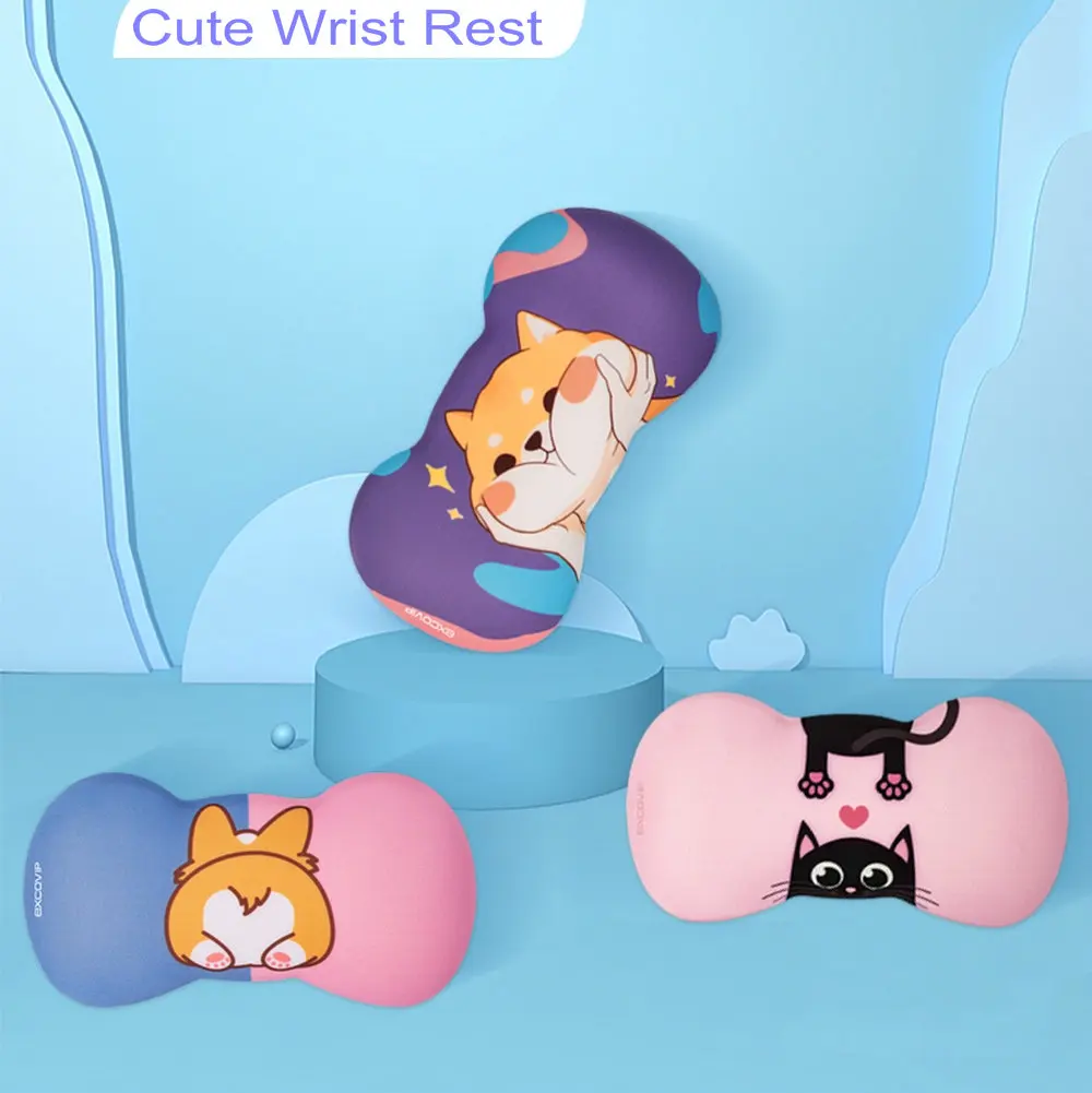 Cute Wrist Rest Pad Cushion Office Ergonomic Healthy Mouse Pad for Hand Support Computer Laptop Desktop Wrist Pain Relief
Cute Wrist Rest Pad Cushion Office Ergonomic Healthy Mouse Pad for Hand Support Computer Laptop Desktop Wrist Pain Relief