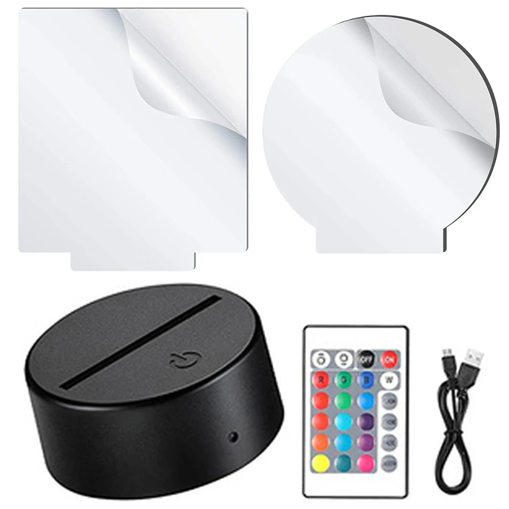 DIY 3D Night Light Lamp Base 16 Colors LED Lamp Base with Remote USB Cable Xmas Decorative Base for Acrylic and Resin Glass
DIY 3D Night Light Lamp Base 16 Colors LED Lamp Base with Remote USB Cable Xmas Decorative Base for Acrylic and Resin Glass