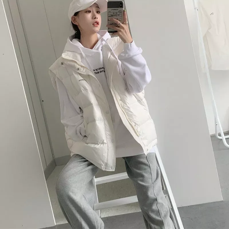 Новинка 2021, зимний жилет на белом утином пуху, пальто, жилет с воротником-стойкой, Женская легкая теплая верхняя одежда, жилет
Новинка 2021, зимний жилет на белом утином пуху, пальто, жилет с воротником-стойкой, Женская легкая теплая верхняя одежда, жилет