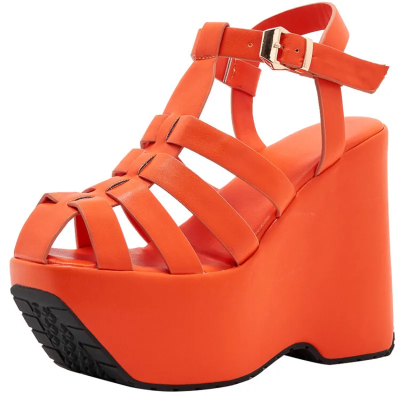 Women Sandals 2022 Summer New Thick Bottom Buckle High Heels Ladies Shoes Large Size Women's Roman Sandals Woman Sandals
Women Sandals 2022 Summer New Thick Bottom Buckle High Heels Ladies Shoes Large Size Women's Roman Sandals Woman Sandals