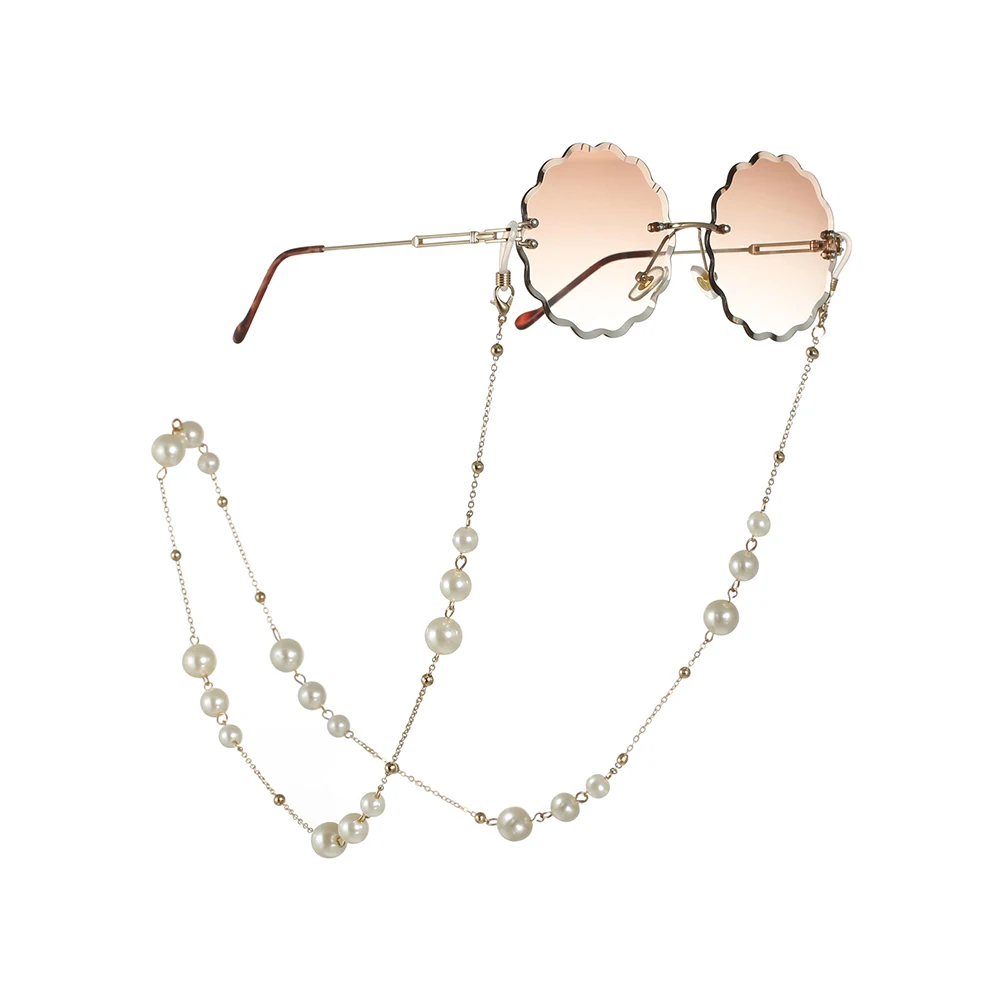 Pearl Glasses Chain Hanging Neck Anti Falling Glasses Rope For Women Fashion Simplicity Light White Sunglasses Accessories
Pearl Glasses Chain Hanging Neck Anti Falling Glasses Rope For Women Fashion Simplicity Light White Sunglasses Accessories